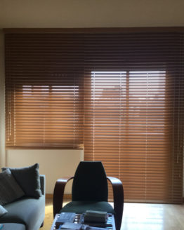 cortinas venecianas de madera